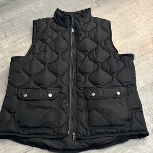 Thread & Supply Black Quilted Vest